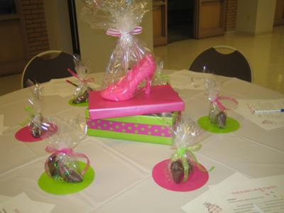 Perfect Pair Perfect Fit Shoe Theme Bridal Shower Table Decorations