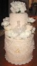 bridal shower towel cake