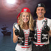 couple dressed in pirate attire