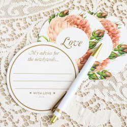 advice cards for newlyweds to fill in at bridal shower