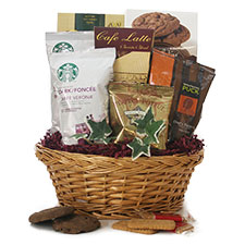 Gourmet coffee gift basket