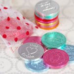choclate coins for bridal shower favors