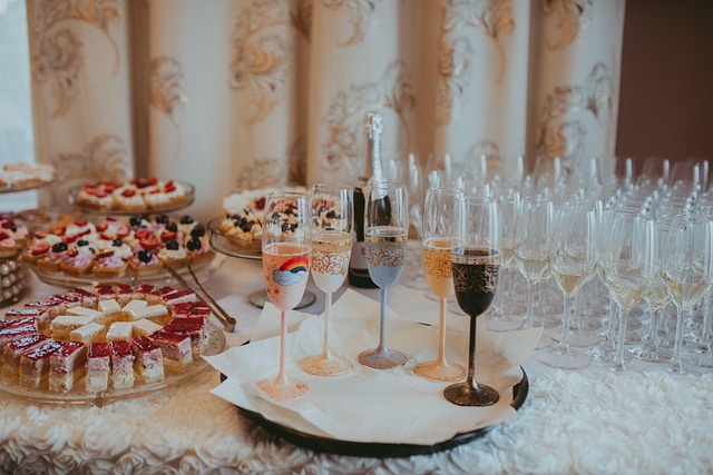 bridal shower food presentation