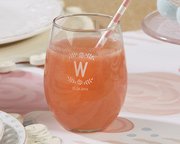 personalized stemless wine glass