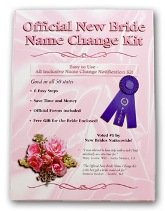 new bride name change kit