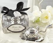 teapot tea infuser bridal shower favor