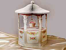 Bridal shower wishing well centerpiece decoration